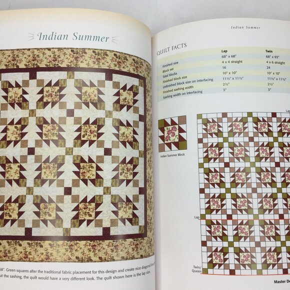 Vintage 2004 Fast-Forward Your Quilting Dina Pappas Quilt Pattern Design Book - Picture 6 of 9